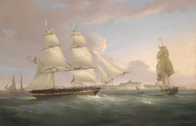 Der Kaufmannsschoner Peru vor Dover